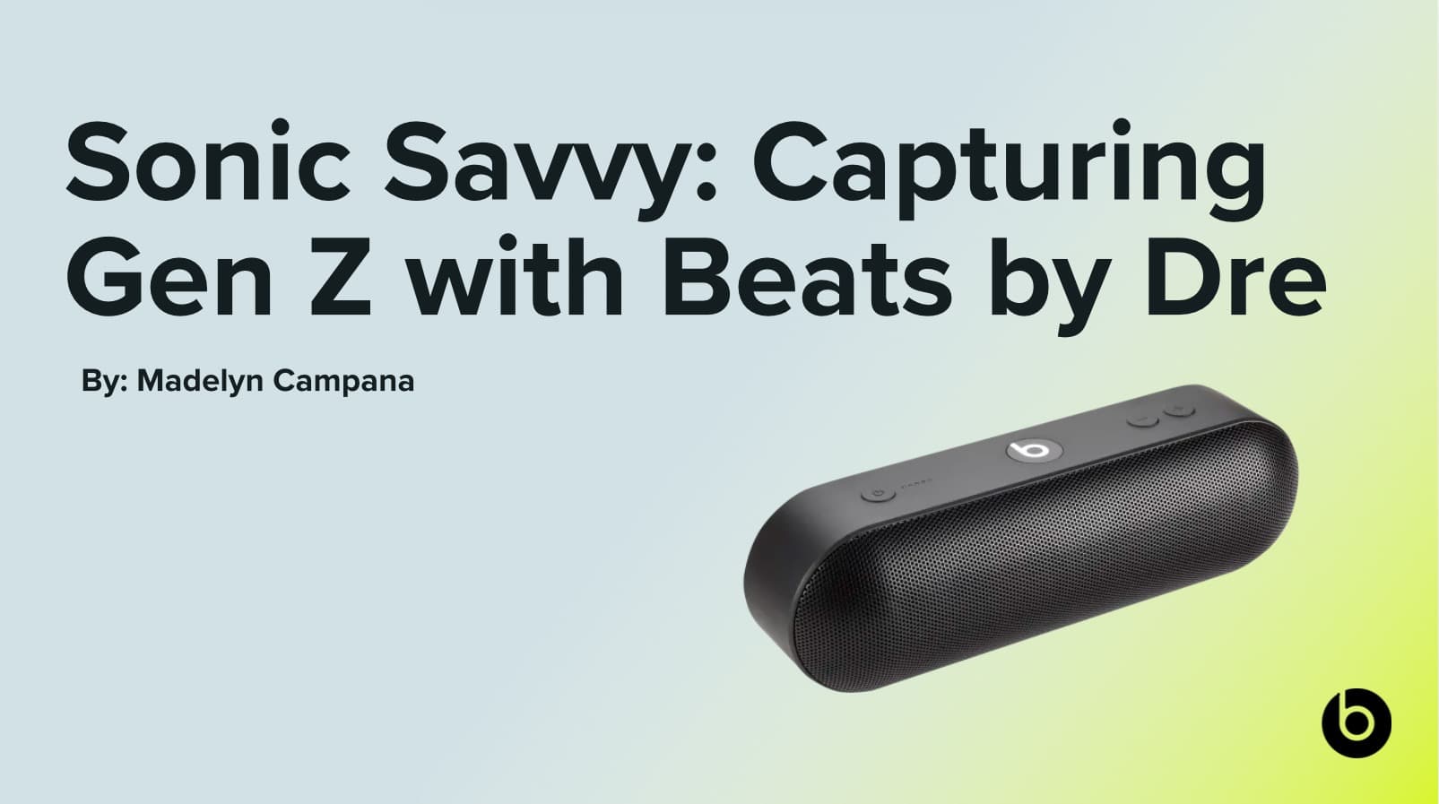 Beats by Dre Strategy project cover